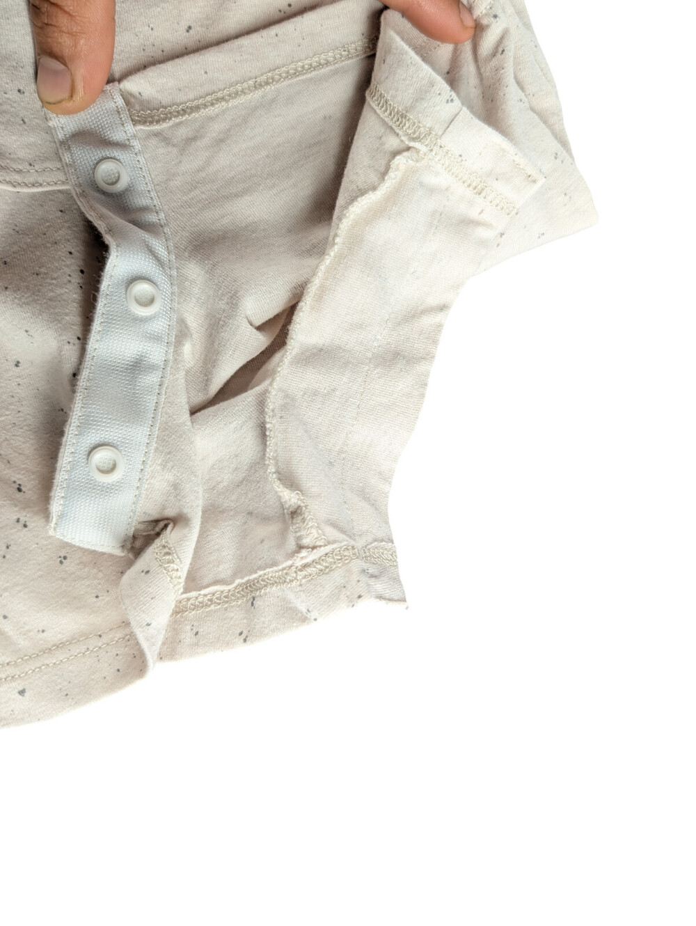 Nike Romper Baby 3 Months 3M Logo Pocket Speckled Cream - Picture 3 of 6